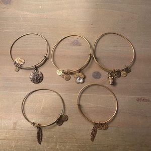 Set of charm bracelets